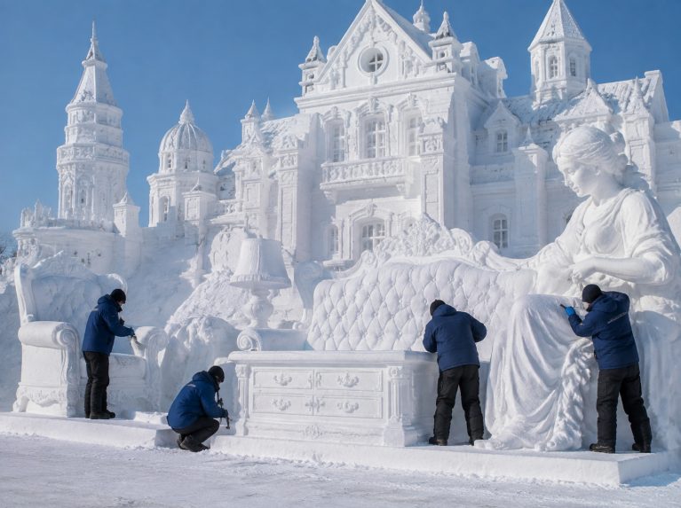 北安大型雪雕景观制作